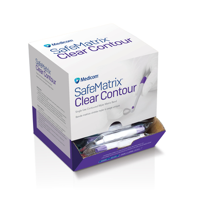 SafeMatrix Clear Contour 6.0mm Purple Wide Mylar Strip (50